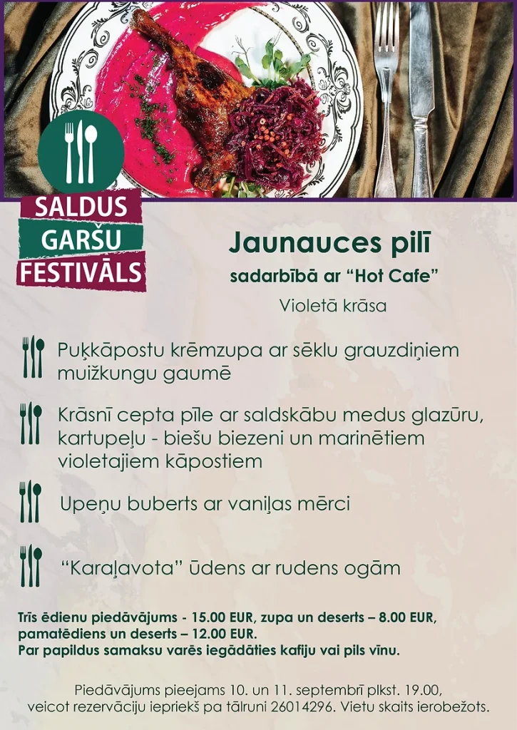 Saldus garšu festivāls Jaunauces pilī