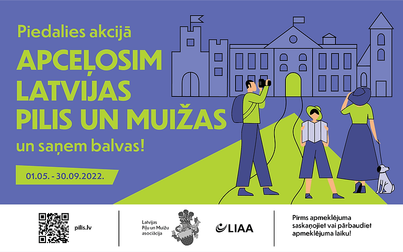 Jaunauces pils piedalās akcijā "Apceļosim Latvijas pilis un muižas 2022